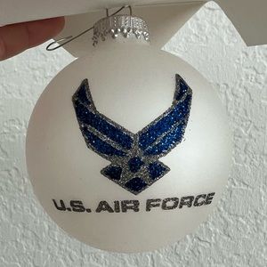 US Air Force Hand Painted Christmas Ornament